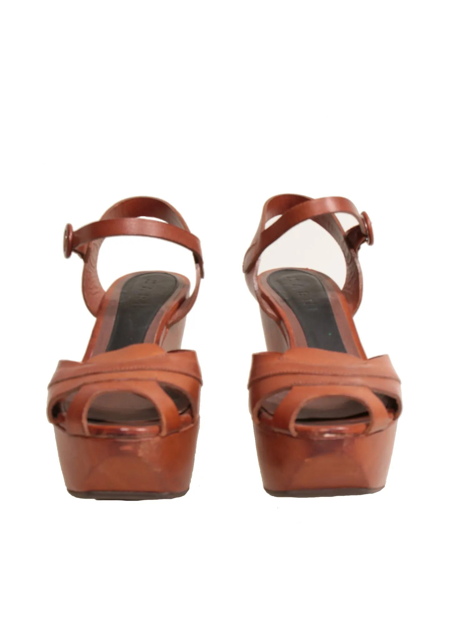 Leather Wedge Sandals
